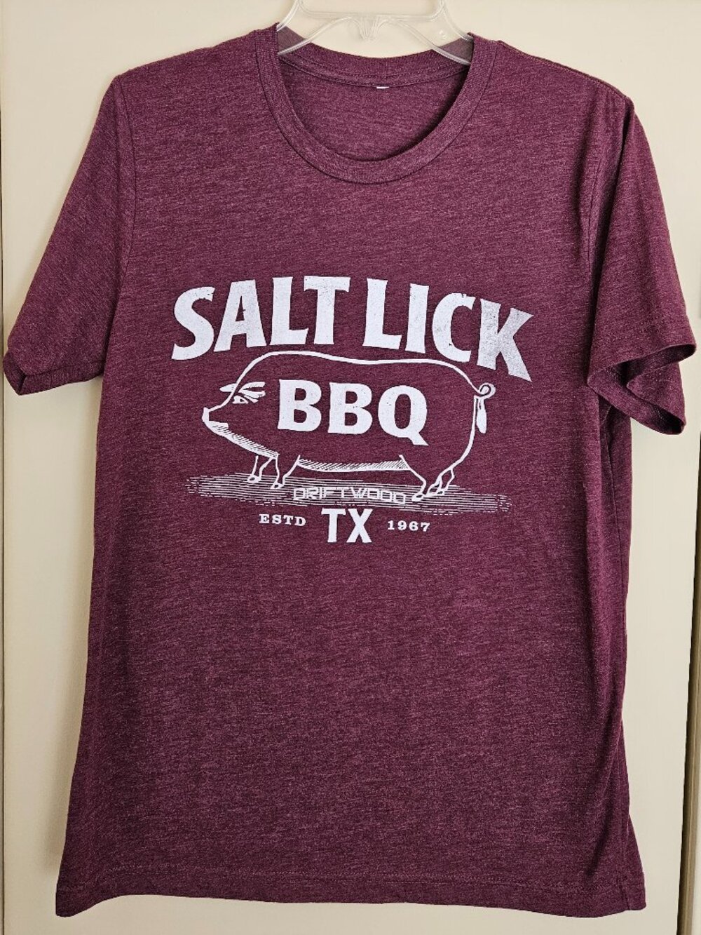 Free W/ Purchase Salt Lick BBQ TX Size M Lightweight Short Sleeve Tee New